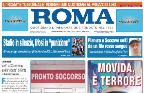 Protesta dei tifosi in Napoli-Lazio, Il Roma titola: "Stadio in silenzio, tifosi in punizione"