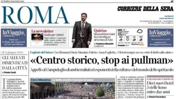 L'apertura del Corriere di Roma sui giallorossi: "Mou, l'Euroleague prima dell'addio"