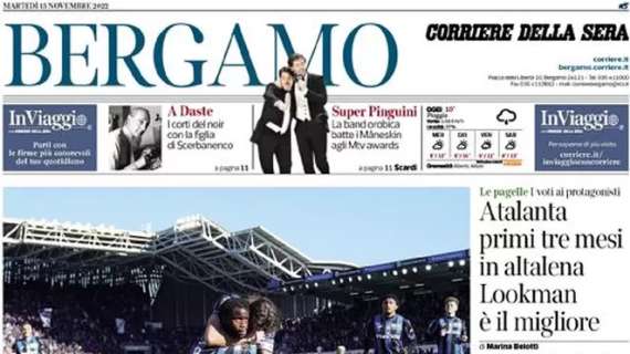 Il Corriere di Bergamo: "Atalanta, i primi tre mesi in altalena: Lookman è il migliore"
