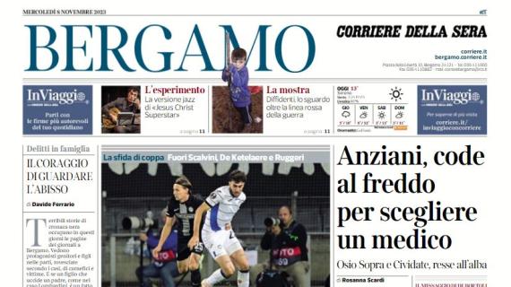 Il Corriere di Bergamo: "Atalanta, tra assenze pesanti verso lo Sturm Graz"