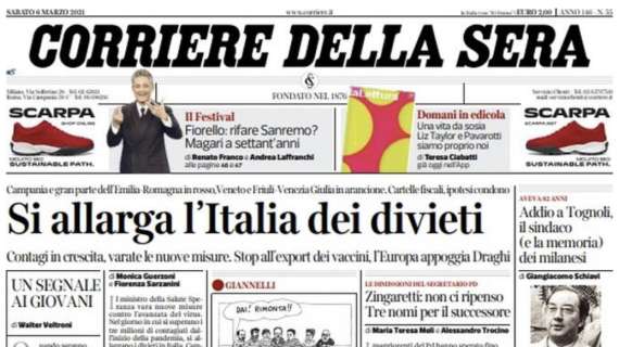 Corriere della Sera sulla Juventus: "Peccati di gioventù"