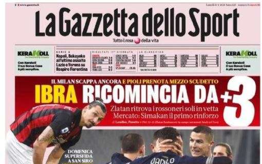 L'apertura de La Gazzetta dello Sport: "Occhio Conte arriva la Juve"