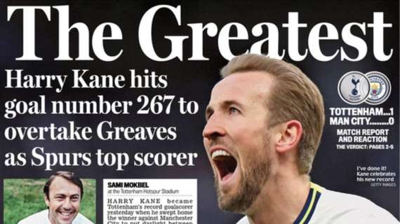 Le aperture in Inghilterra - Kane, il gol 267 riscrive la storia degli Spurs e condanna Guardiola