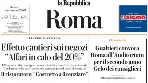 La Repubblica Roma: "Taty sbaglia, la Lazio perde a Bologna. Immobile diventa un caso"