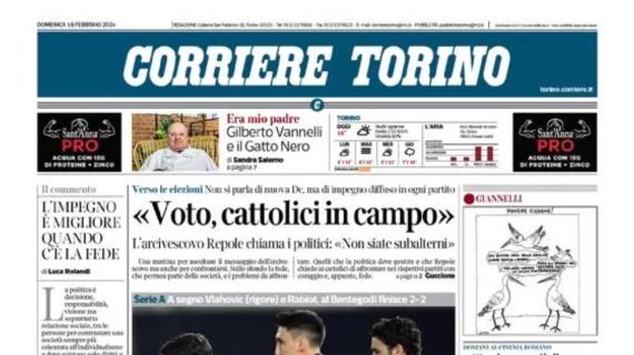 La prima del Corriere di Torino: "Juve, a Verona rimonta a metà. Ora la crisi è aperta"