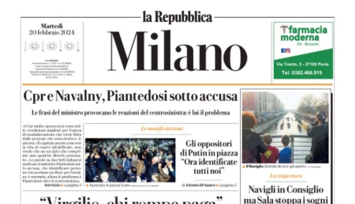 La Repubblica ed. Milano: "San Siro? Possiamo dare garanzie alle squadre"