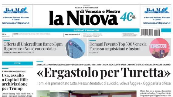 La Nuova di Venezia e Mestre: "Passa il Lecce, Venezia nei guai"