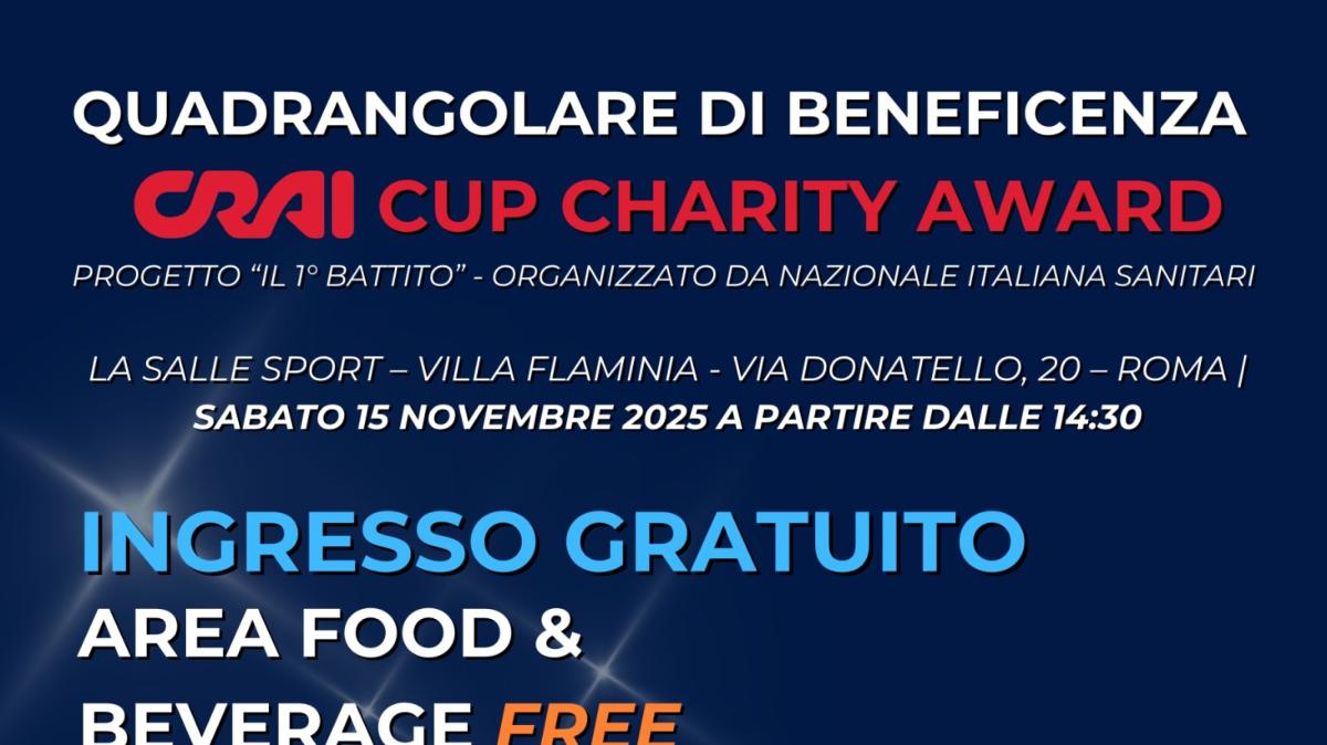 "Il 1° Battito": torneo di beneficenza con Campioni dello Sport