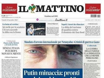 Il Mattino: "Sei stelle per lo scudetto. E Kvara accende la sfida con la Roma"