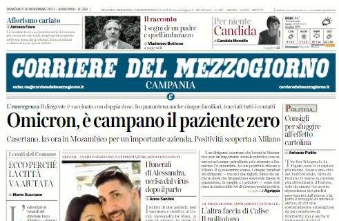 Napoli-Lazio, Corriere del Mezzogiorno: "Spalletti e Sarri, sfida nel segno di Diego"