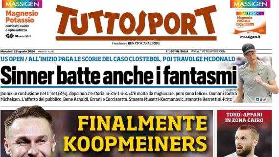 L'apertura di Tuttosport sul mercato estivo di Giuntoli recita: "La Juve sogna"