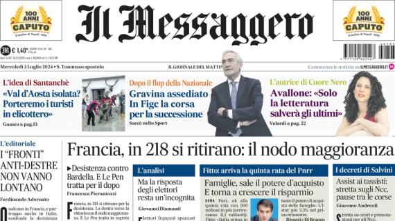 Il Messaggero: "Gravina assediato: in FIGC la corsa per la sua successione"