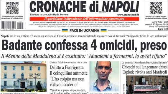 Napoli-Lukaku, il sì è più vicino. Cronache di Napoli intitola: "Gilmour, affare fatto"