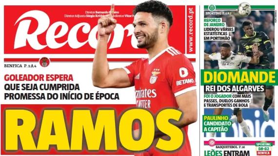 Le aperture portoghesi - Ramos batte cassa col Benfica. Porto, torna David Carmo