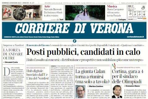 Corriere di Verona titola: "Dopo D'Amico via anche Tudor. L'Hellas a Cioffi"