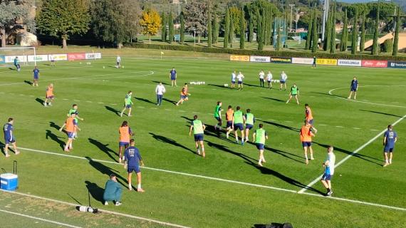 Italia, le immagini da Coverciano e le ultime di formazione: Gattuso ad alta intensità