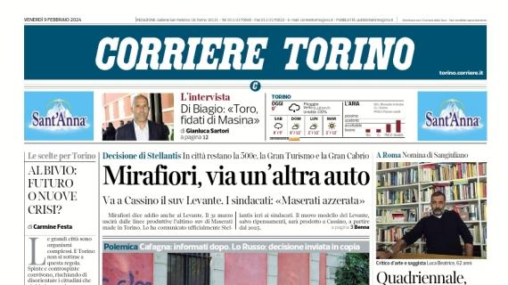 Il Corriere di Torino titola oggi con le parole di Di Biagio: "Toro, fidati di Masina"