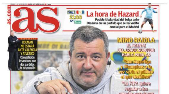 Le aperture spagnole - Raiola a As: "Il Real può permettersi di comparare Haaland"