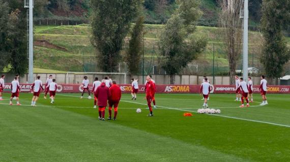 Roma, rifinitura pre Porto: tutti presenti tranne Rensch. Le immagini