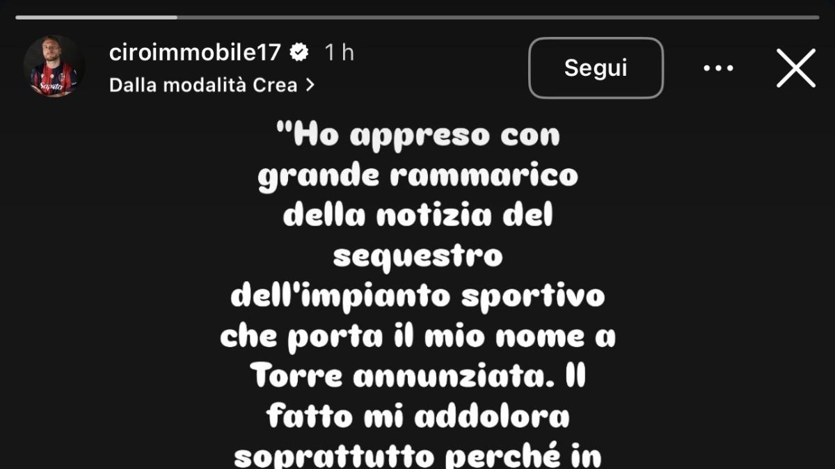 Sequestrata la scuola calcio di Immobile. ll giocatore: "Dimostreremo nostra correttezza"