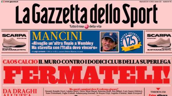 Le principali aperture dei quotidiani italiani e stranieri di martedì 20 aprile 2021
