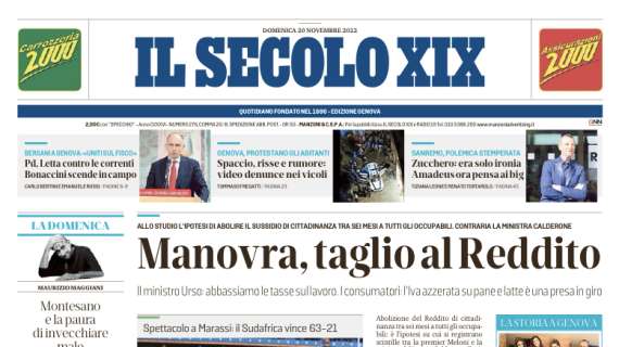 Il Secolo XIX: "Sampdoria, l'elenco dei bocciati. Stankovic prova con la scossa"