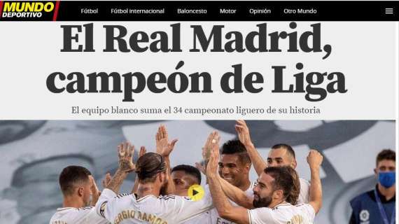 TOP NEWS Ore 24 - Il Real Madrid ha vinto la Liga. Inter a -6 dalla Juventus