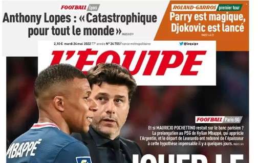 L'apertura de L'Equipe su Pochettino: "Il rinnovo di Mbappé lo fa restare?"