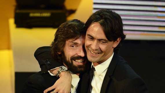 Benevento, Inzaghi vs Pirlo: “Non mi meraviglia faccia l’allenatore. Al Milan facemmo grandi cose”