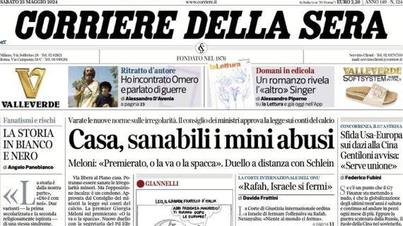 Corriere della Sera: "La Juve chiude contro il Monza. E poi si prende Di Gregorio"