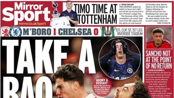 Le aperture inglesi - Chelsea ko con il Boro in EFL Cup. Tottenham, it's Timo-time