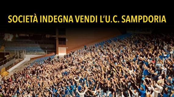 A Genova dura presa di posizione dei tifosi: "Società indegna, vendi la Sampdoria"