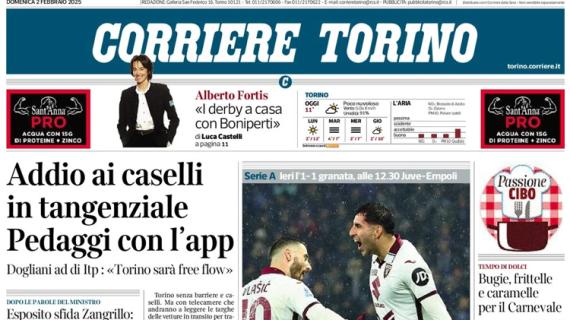 Corriere Torino: "Toro, Maripan riprende l'Atalanta. E Milinkovic-Savic chiude la porta"