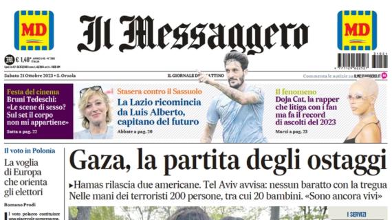 Il Messaggero: "La Lazio ricomincia da Luis Alberto, capitano del futuro: ora è la certezza"