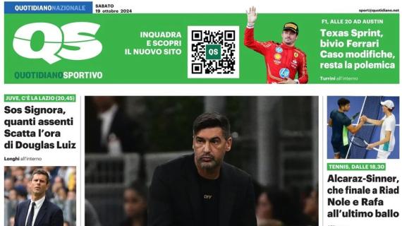 La prima pagina del QS sul Milan: "Nuovo Diavolo, il ribaltone senza Leao e Abraham"