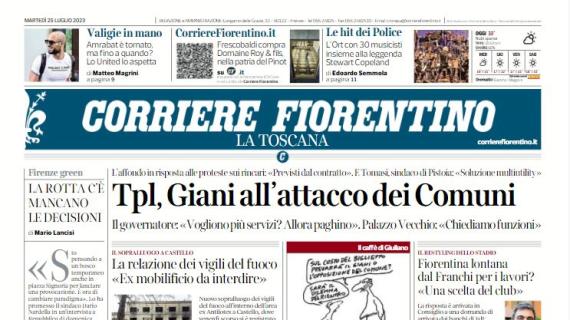 L'apertura di oggi del Corriere Fiorentino sul futuro di Amrabat: "Valigie in mano"