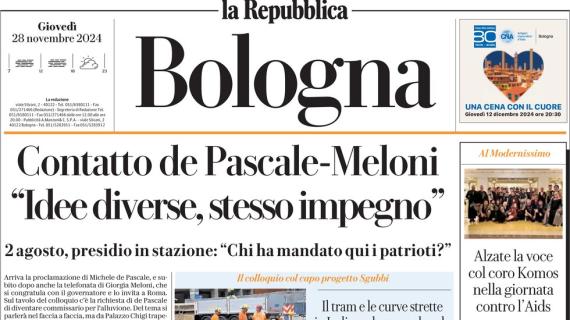 Repubblica (ed. Bologna) titola sui felsinei: "Com'è dura questa Champions"