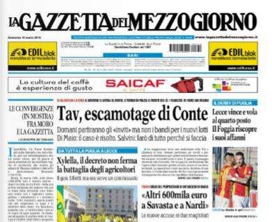 Gazzetta del Mezzogiorno: "Lecce quarto, Foggia riscopre i suoi affanni"