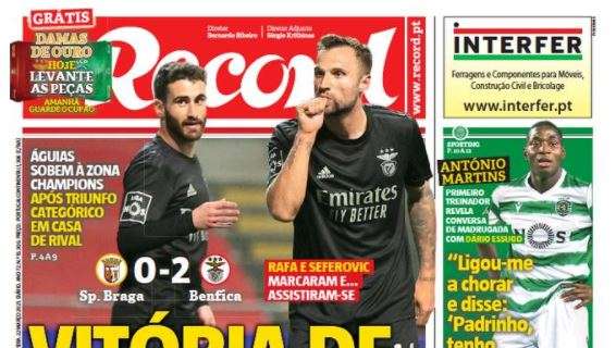 Le aperture portoghesi - Il Benfica batte il Braga e si riprende il terzo posto