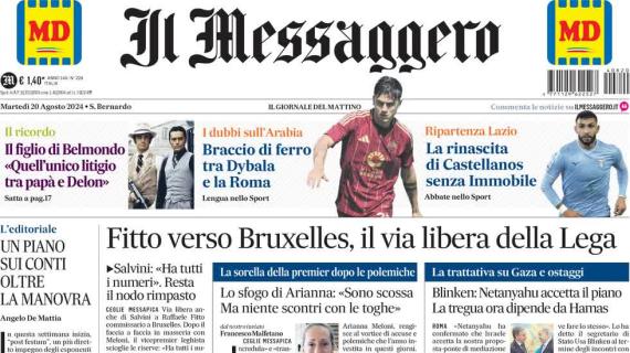 Il Messaggero sul mercato giallorosso: "Braccio di ferro tra Dybala e la Roma"