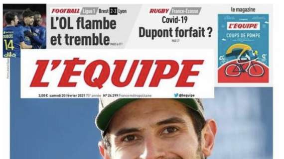 L'Equipe: "L'Olympique Lione trema ma vince: 3-2 al Brest"