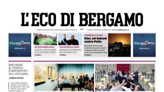 L'Eco di Bergamo: "Atalanta, Europa League ad un passo: ora battere il Monza"