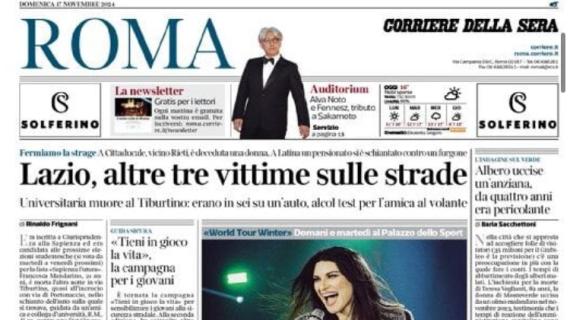 Corriere della Sera-Roma: "Dia, niente malaria: sollievo per Baroni"