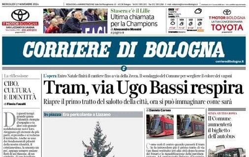 Il Corriere di Bologna apre sui rossoblu: "Ultima chiamata per la Champions League"