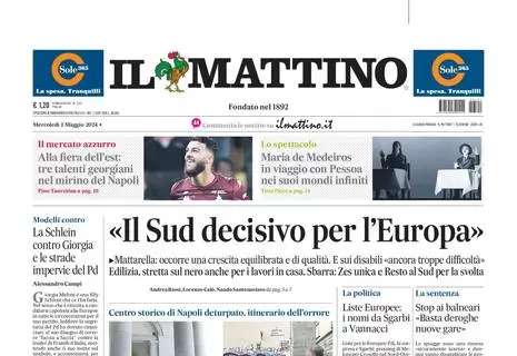 Il Mattino titola così: "Alla fiera dell'est: tre talenti georgiani nel mirino del Napoli"