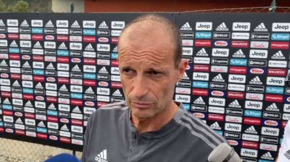 A Villar Perosa Allegri fa le prove per il Sassuolo e avvisa: "Per lo Scudetto è dura"