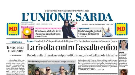 Nuova stagione in arrivo. L'Unione Sarda apre con Deiola: "Orgoglioso della maglia del Cagliari"