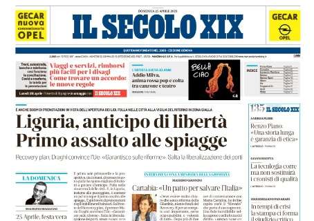 Il Secolo XIX: "Il Genoa vola e segna: Spezia battuto. Samp combatte ma il Sassuolo passa"