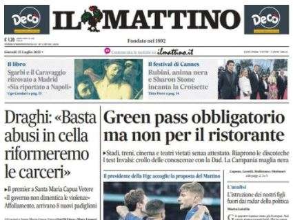 Il Mattino: "La Nazionale torna a Napoli"