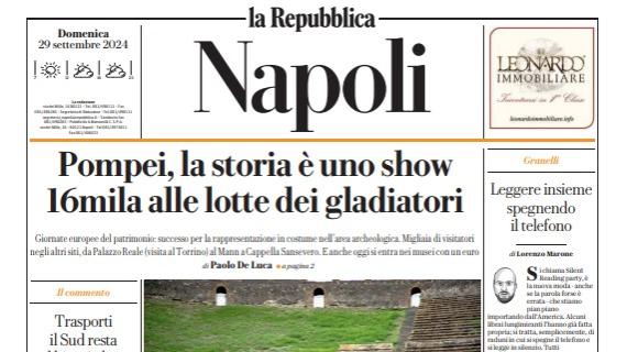 Repubblica Napoli: "Spalletti è al Maradona e domani dona la Panda tricolore"